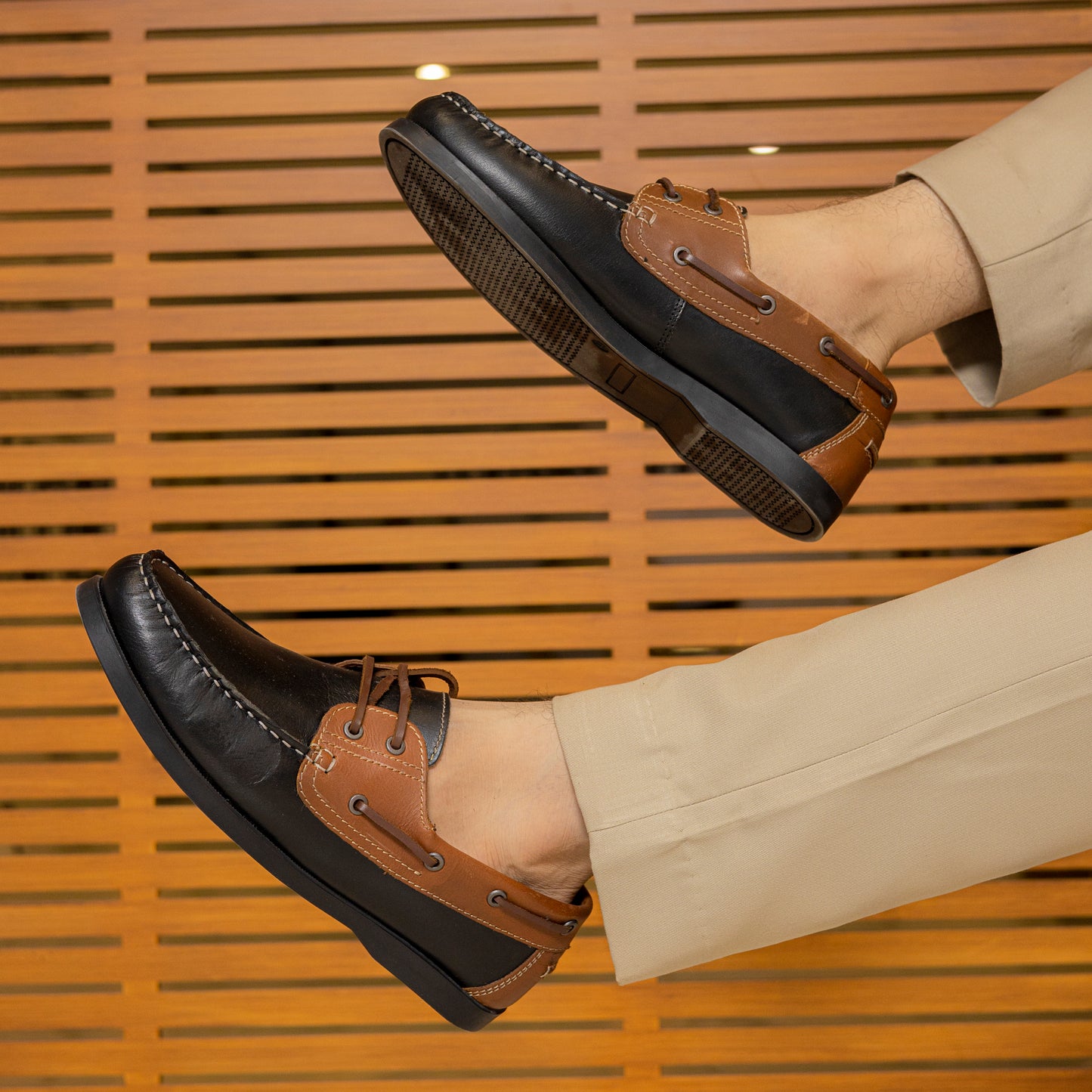 JOURNIE BOAT SHOES - OAK