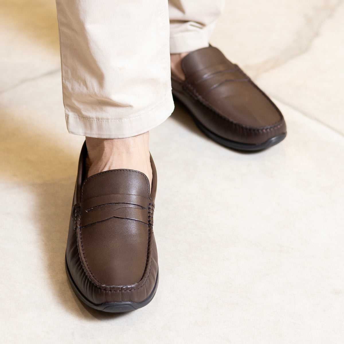 JOURNIE HERITAGE LOAFERS - BROWN