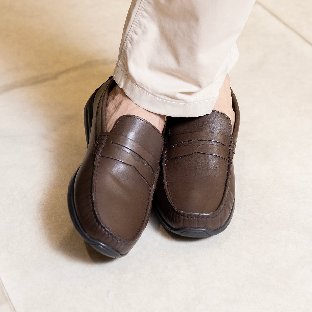 JOURNIE HERITAGE LOAFERS - BROWN