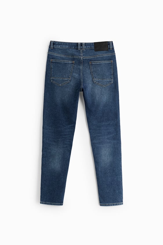 ROF BRANDED DENIM JEANS - DARK BLUE