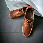 JOURNIE BOAT SHOES - BROWN