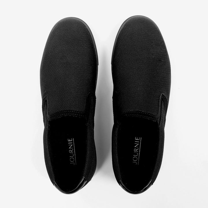 JOURNIE SLIP ONS - BLACK