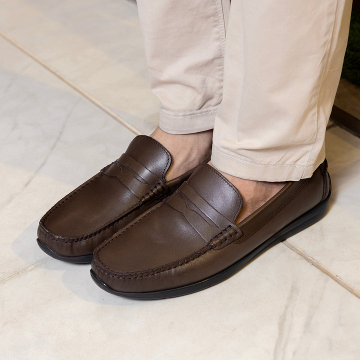 JOURNIE HERITAGE LOAFERS - BROWN (6)