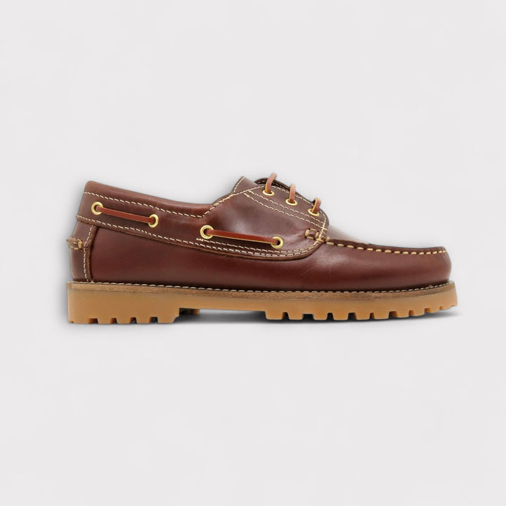 COMMANDO BOAT SHOES - BURGUNDY