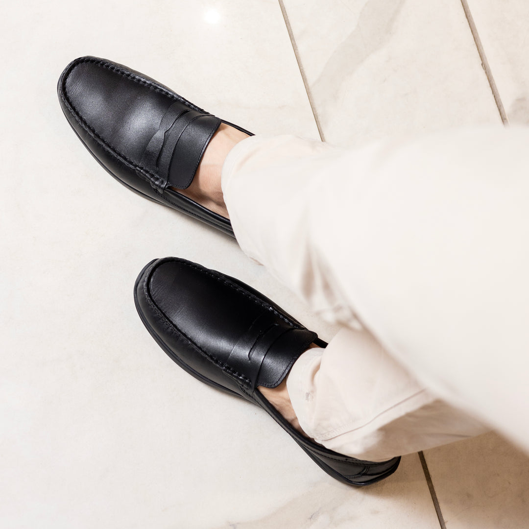 JOURNIE HERITAGE LOAFERS - BLACK (7)