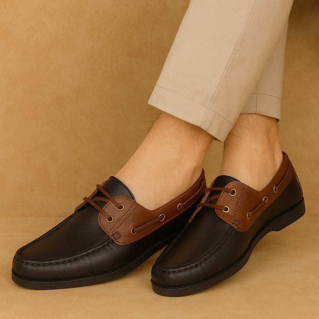JOURNIE BOAT SHOES - OAK 2.0