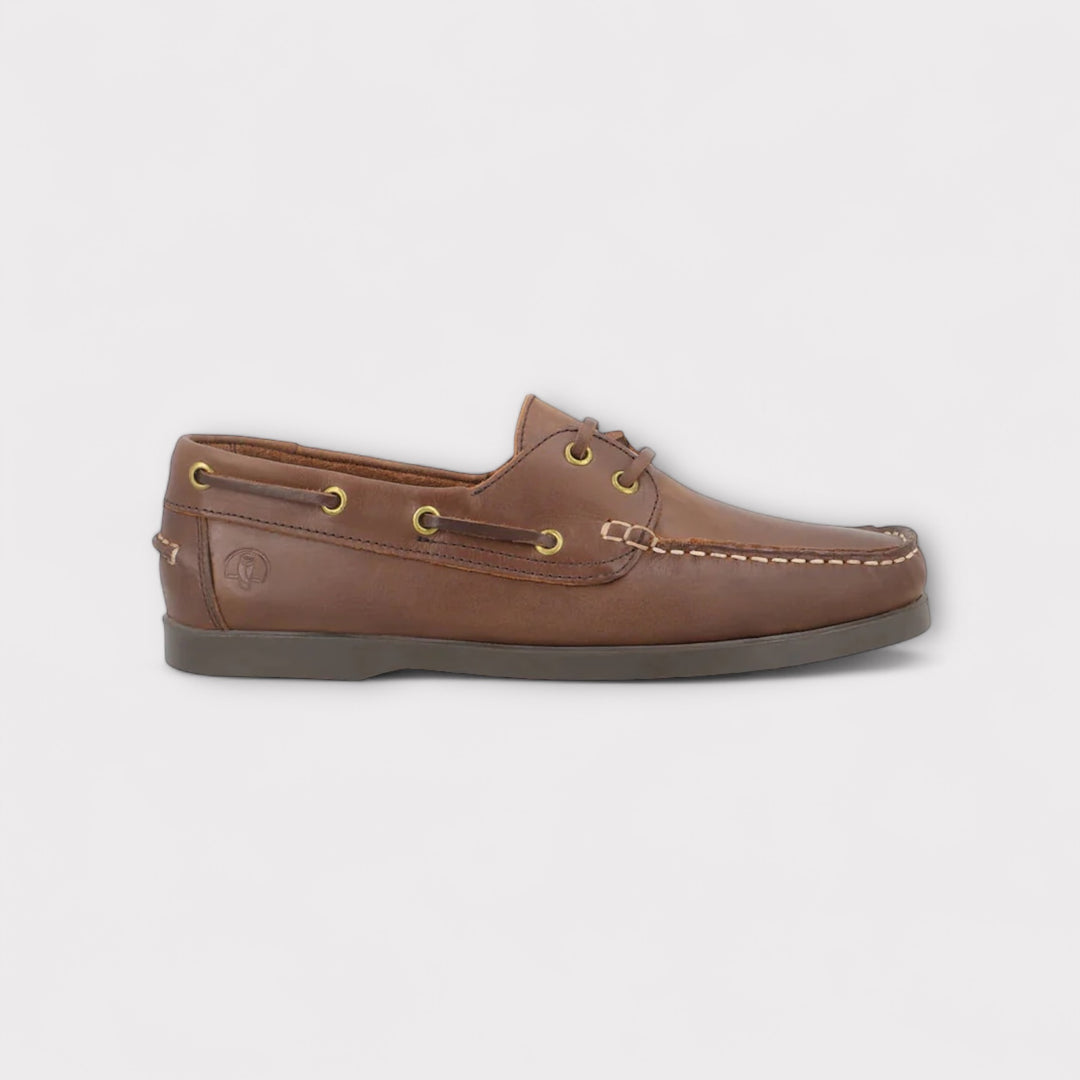 HAMMER & SMITH TIMORO BOAT SHOES - BROWN