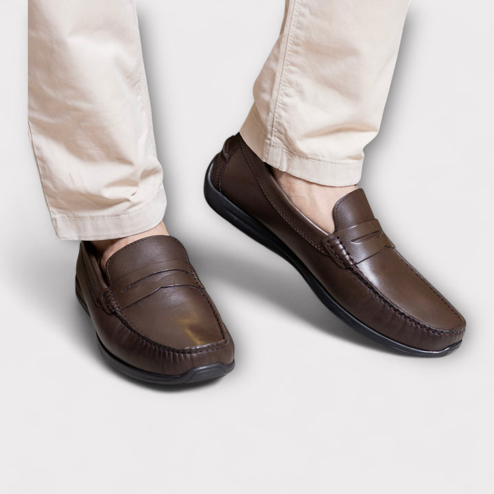 JOURNIE HERITAGE LOAFERS - BROWN