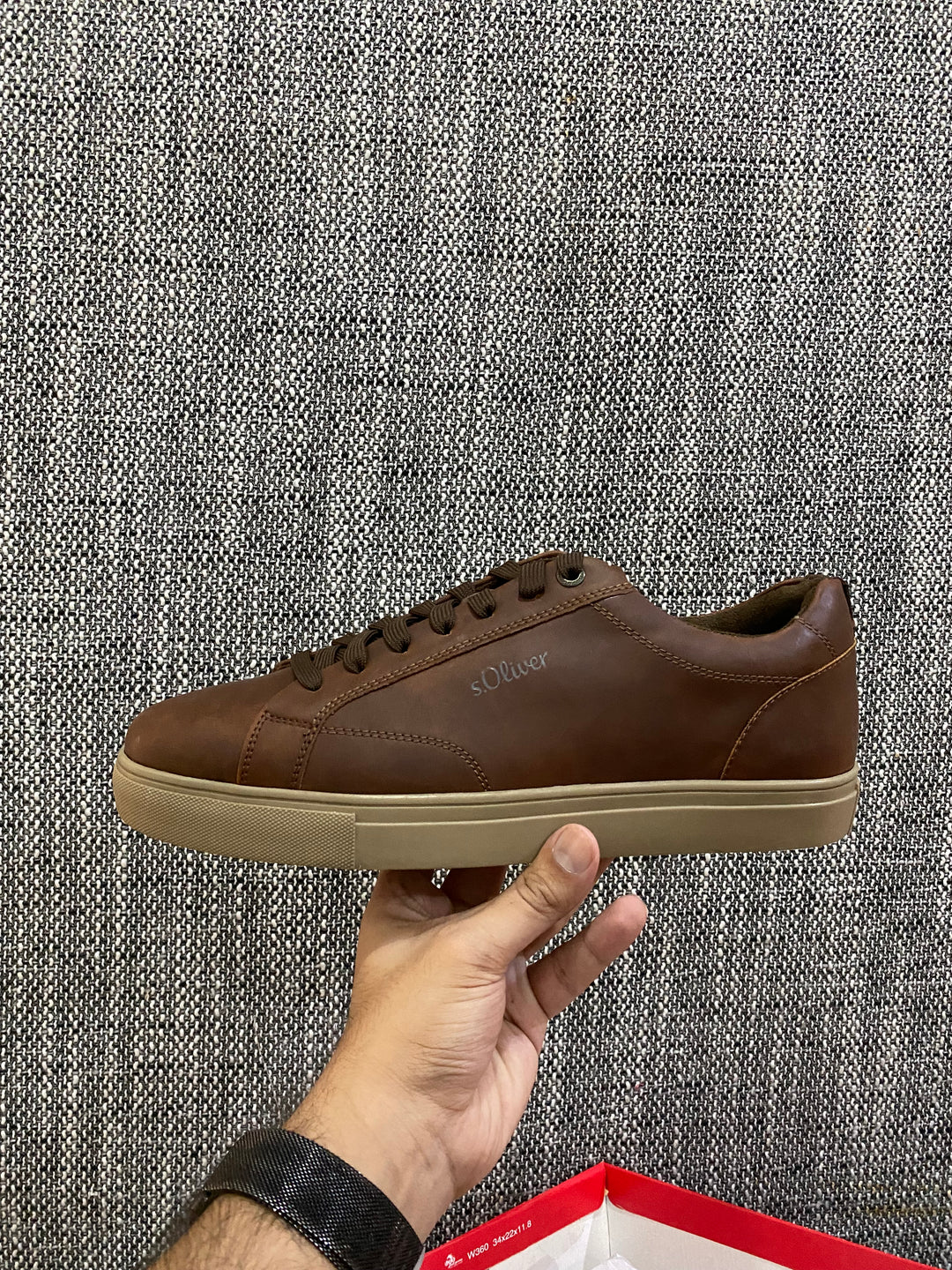 S.OLIVER SNEAKERS - COGNAC