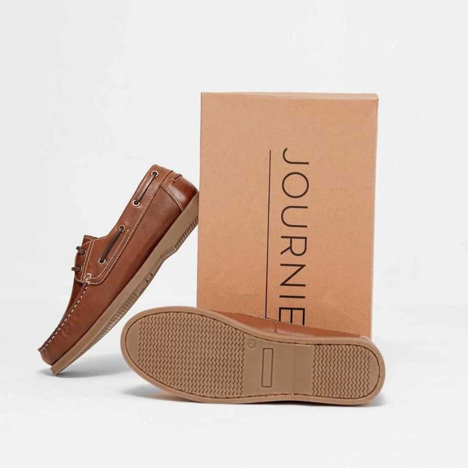 JOURNIE BOAT SHOES - BROWN (5)
