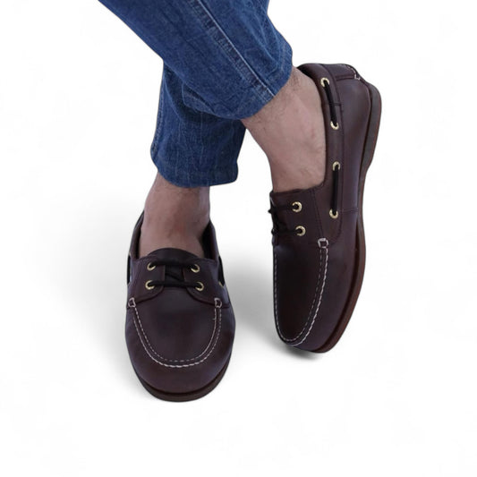 JOURNIE BOAT SHOES - RAISIN