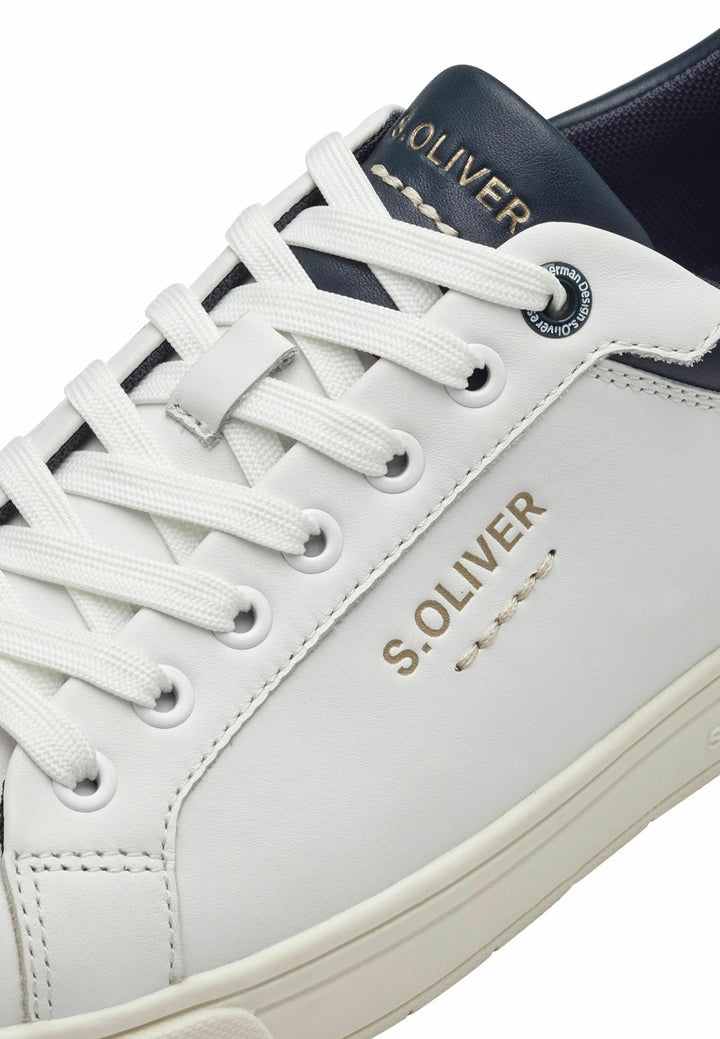 S.OLIVER SNEAKERS - WHITE / BLACK