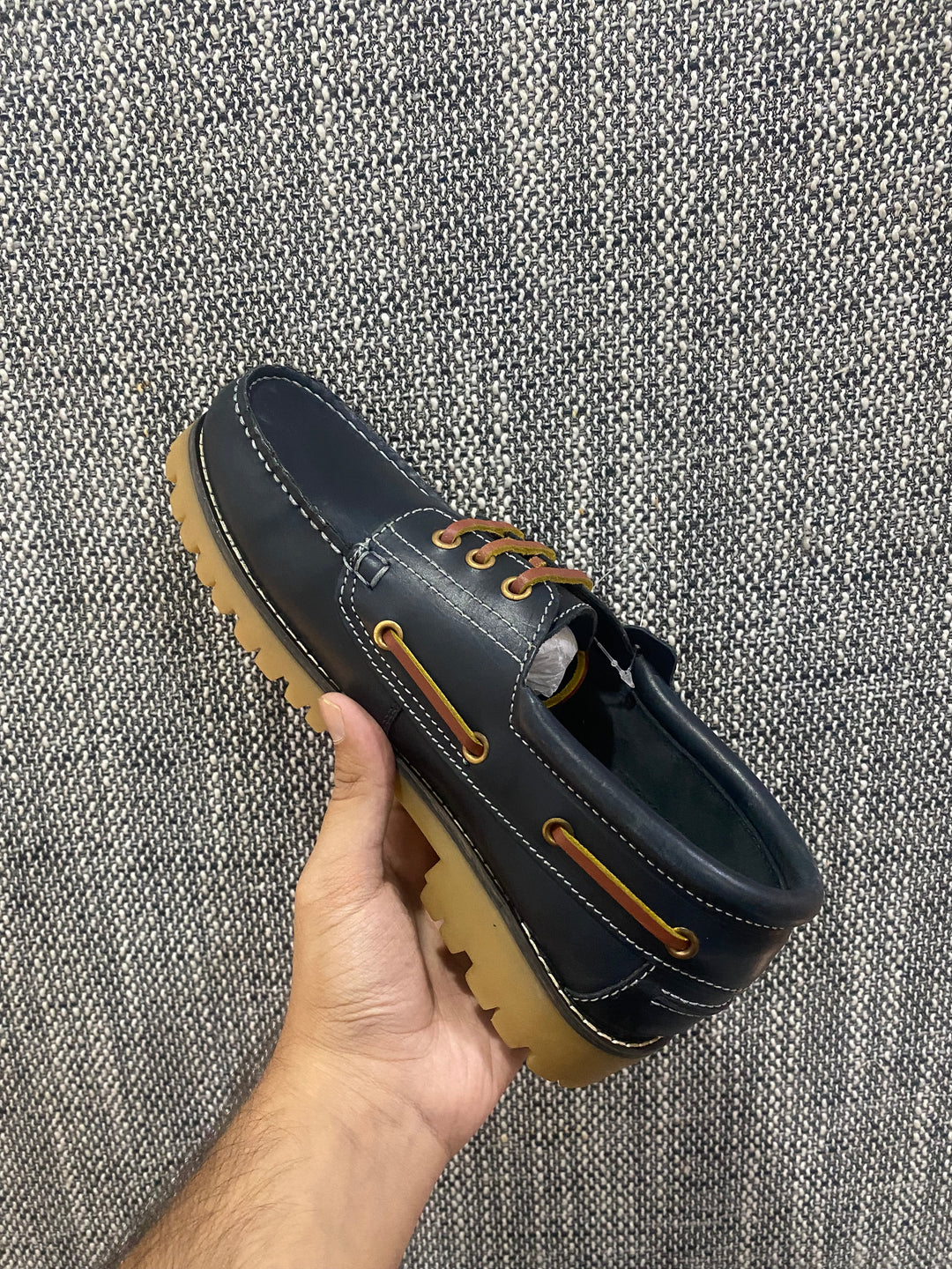 COMMANDO BOAT SHOES - NAVY