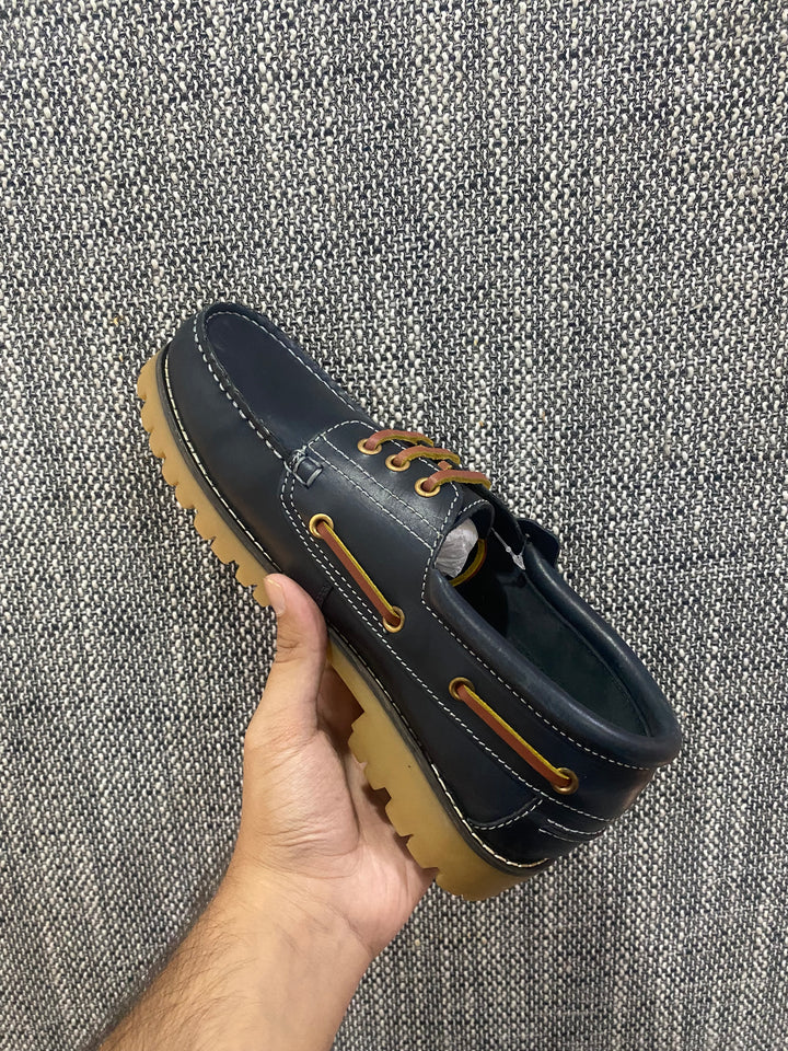 COMMANDO BOAT SHOES - NAVY