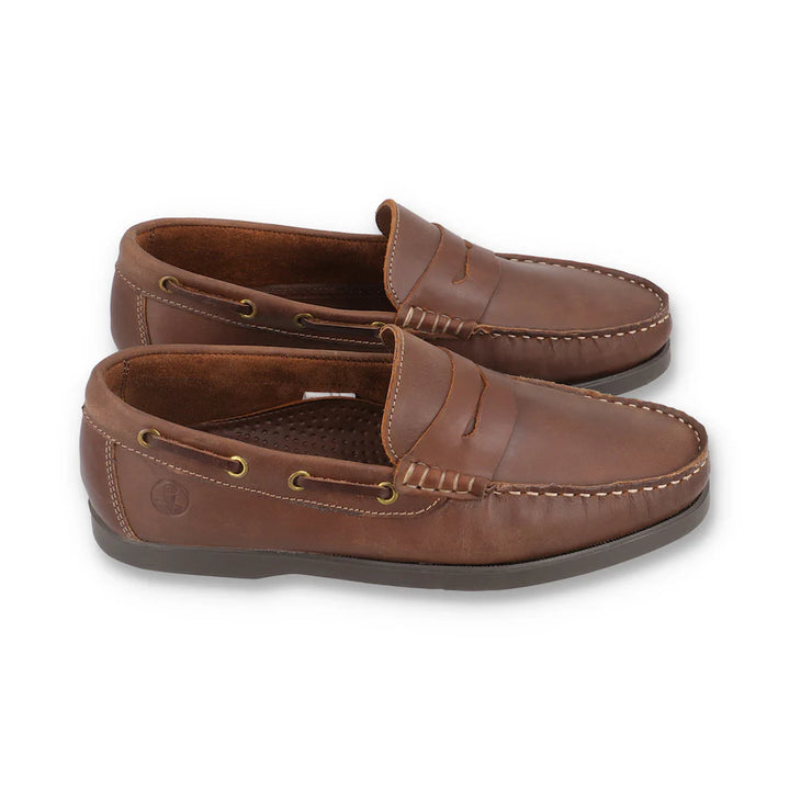 HAMMER & SMITH STERLING PENNY LOAFERS  - RAISIN