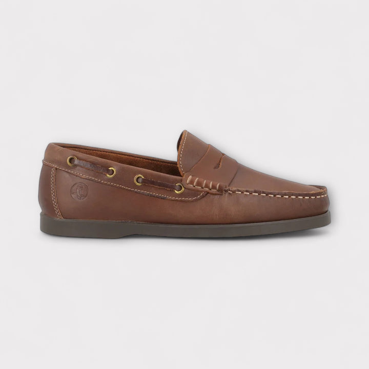 HAMMER & SMITH STERLING PENNY LOAFERS  - RAISIN