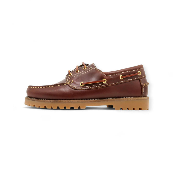 COMMANDO BOAT SHOES - BURGUNDY