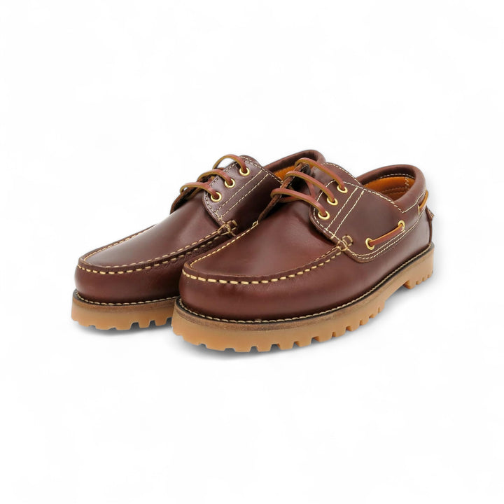 COMMANDO BOAT SHOES - BURGUNDY