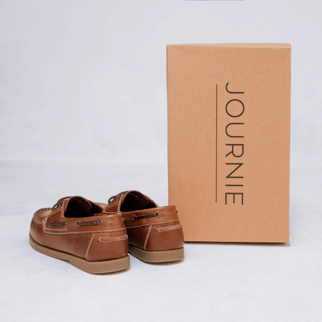 JOURNIE BOAT SHOES - BROWN (4)