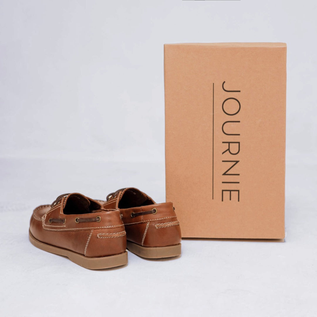 JOURNIE BOAT SHOES - BROWN (4)