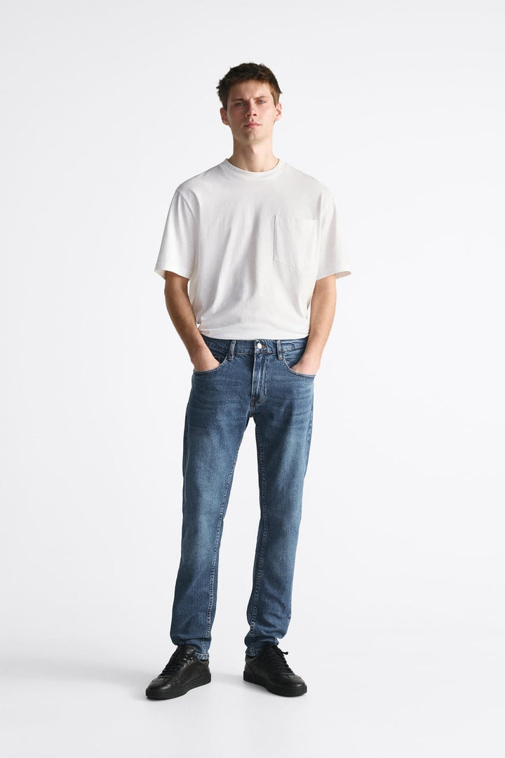 BRANDED DENIM JEANS - BLUE
