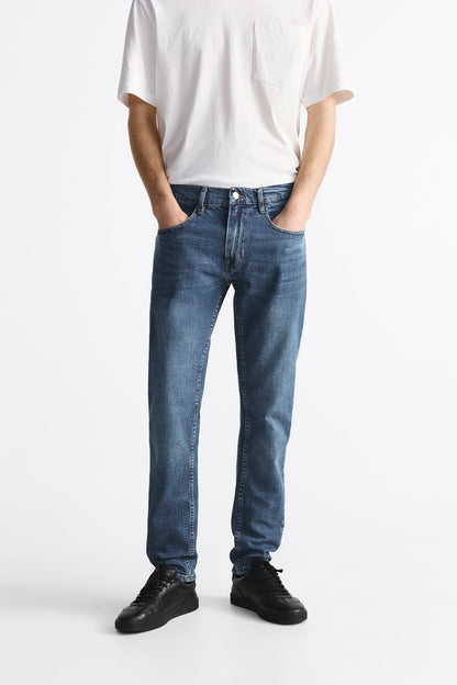BRANDED DENIM JEANS - BLUE